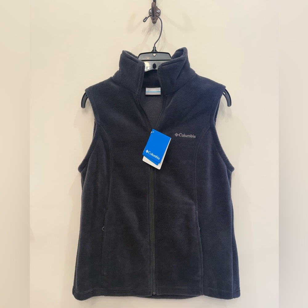 Columbia Charcoal Fleece Vest-Women
